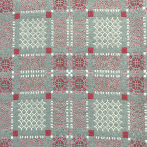 Knot Garden Welsh Throw/Single - Rhubarb - Image 2