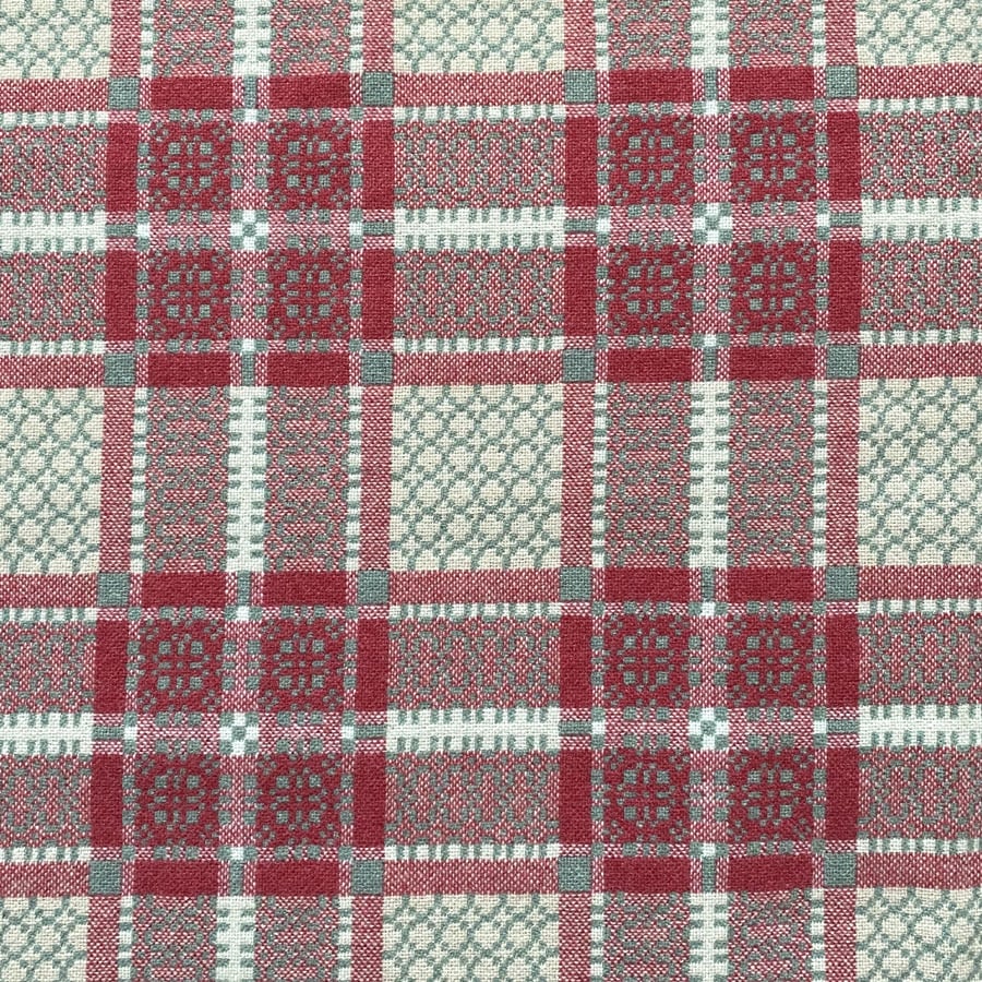 Knot Garden Welsh Throw/Single - Rhubarb - Image 3