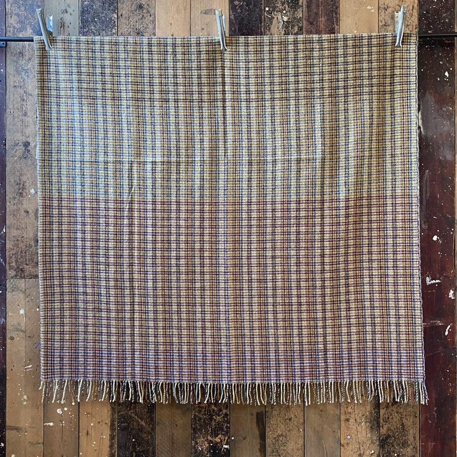 Loom Woven Blanket Throw - Heather Check - Image 3