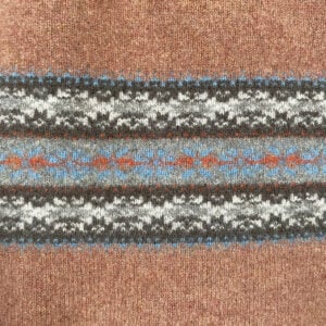Fairisle Blanket Throw - Rust - Image 3
