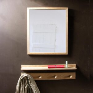 Large Oak Framed Mirror