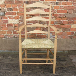 Clissett-style Ladderback Dining Chair Set (LCC) in Oak - Image 1