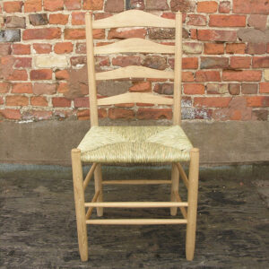 Clissett-style Ladderback Dining Chair Set (LCC) in Oak - Image 2