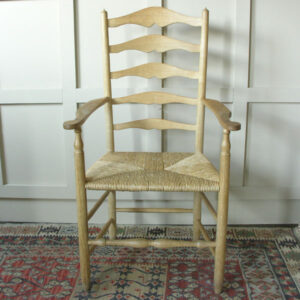 Clissett-style Ladderback Dining Chair Set (Russell) in Oak - Image 1