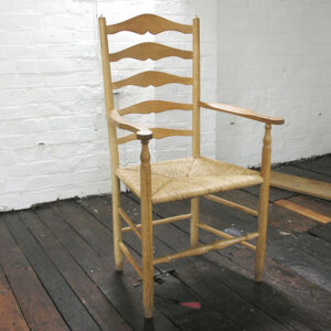 Clissett-style Ladderback Dining Chair Set (Russell) in Oak - Image 2