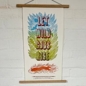 Wild Folk Letterpress Poster by Tamsin Abbott & Jackie Morris - Image 1