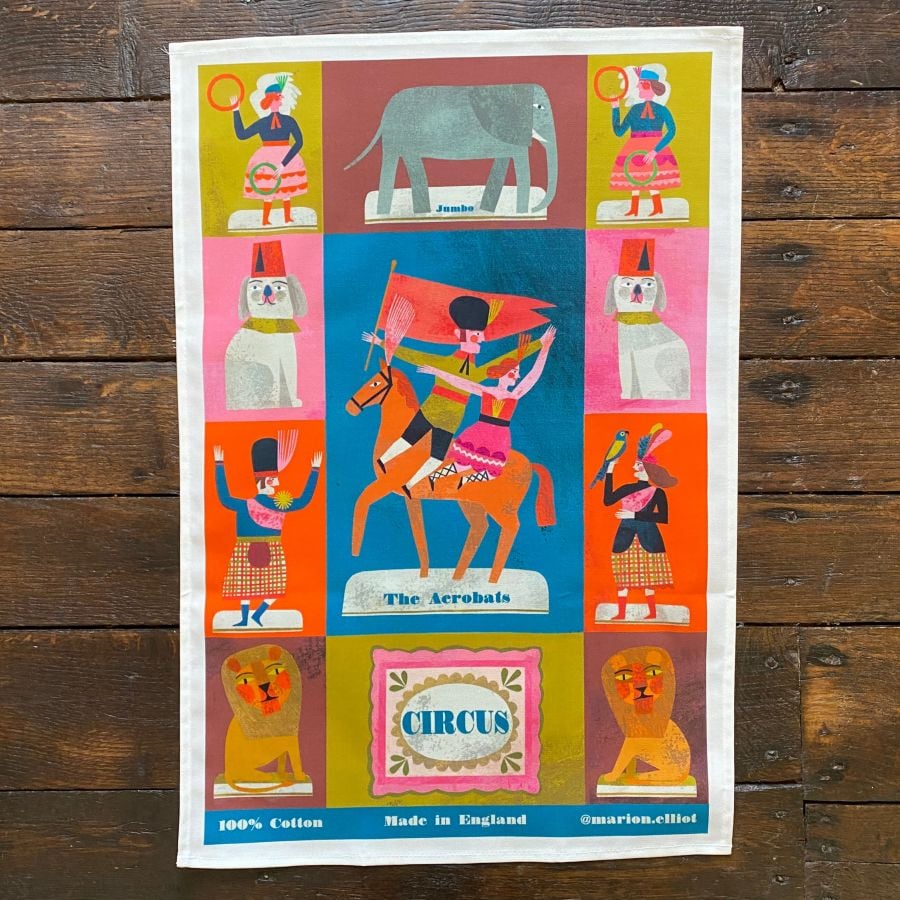 Marion Elliot Tea Towel - Circus