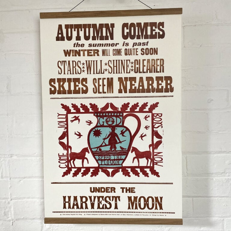 Marion Elliott Letterpress poster