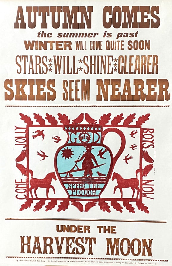 Harvest Moon Letterpress Poster - Marion Elliot - Image 5
