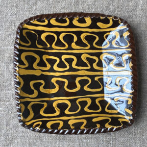Matt Grimmitt - Square Slipware Dish MGSD10 - Image 1