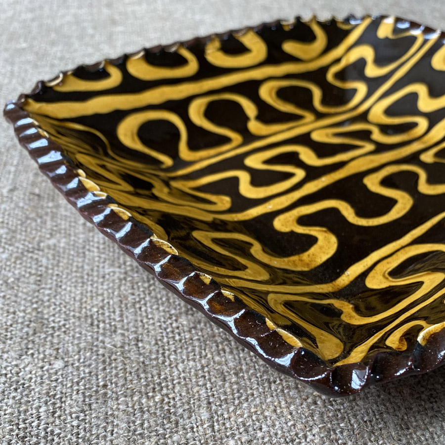 Matt Grimmitt - Square Slipware Dish MGSD10 - Image 3