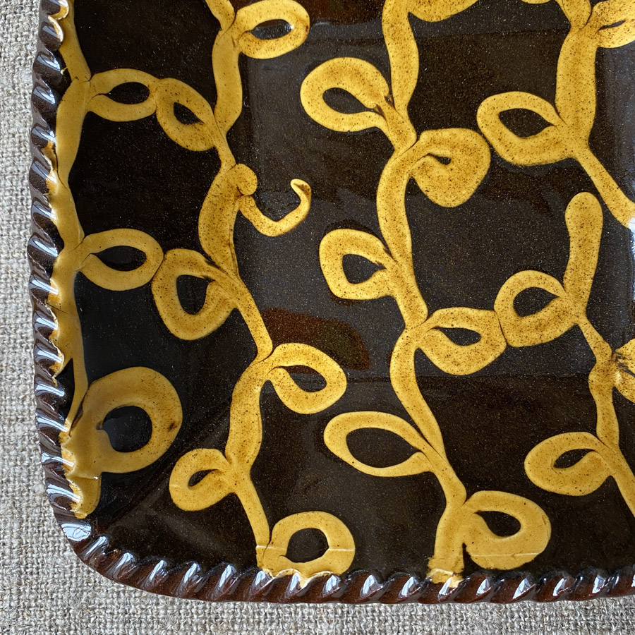 Matt Grimmitt - Square Slipware Dish MGSD11 - Image 2