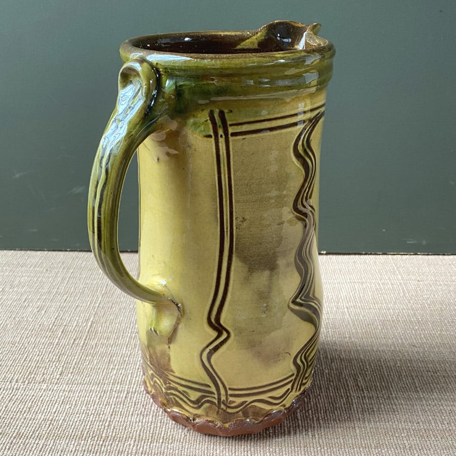 Mike Parry Large Slipware Jug - Cream MPGJ - Image 3