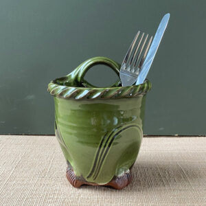 Mike Parry Utensil Drainer - Green Pie Crust MPUTG