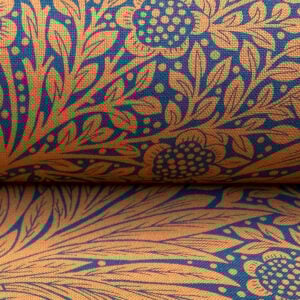 Ben Pentreath for Morris & Co: Marigold in Navy and Burnt Orange - Image 3
