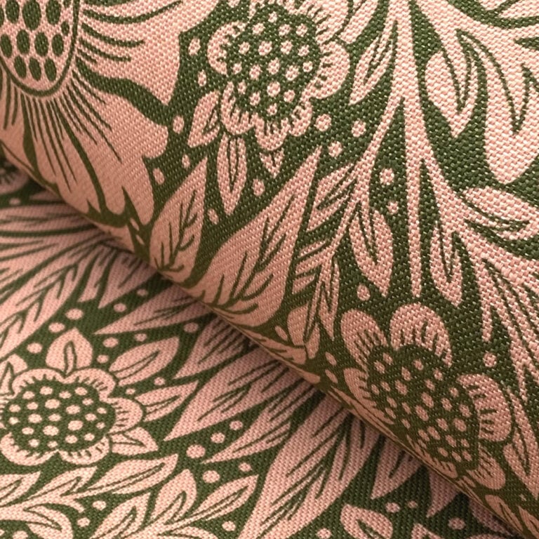 Ben Pentreath for Morris & Co: Marigold in Olive and Pink