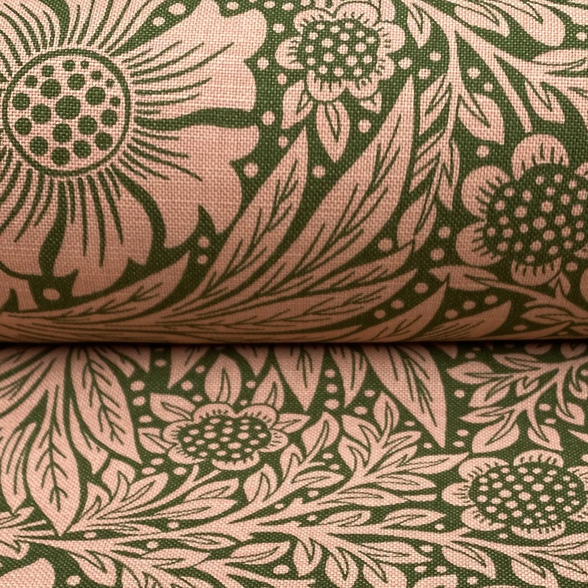 Ben Pentreath for Morris & Co: Marigold in Olive and Pink - Image 3