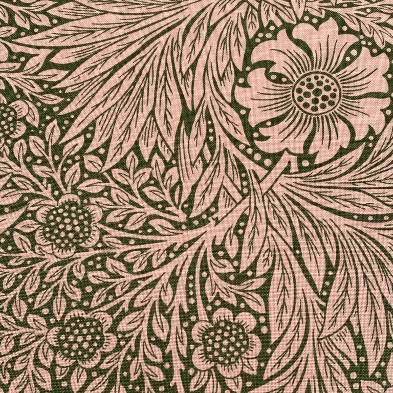 Ben Pentreath for Morris & Co: Marigold in Olive and Pink - Image 2