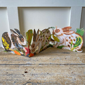 Mark Hearld Fold out Card - Rabbits - Image 1