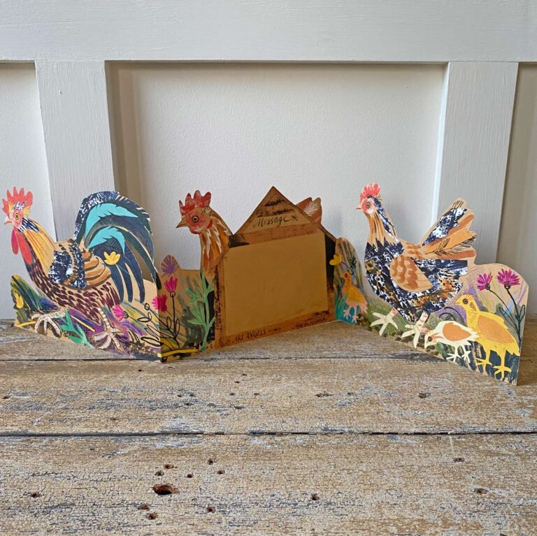 Mark Hearld Fold out Card - Chickens - Image 4