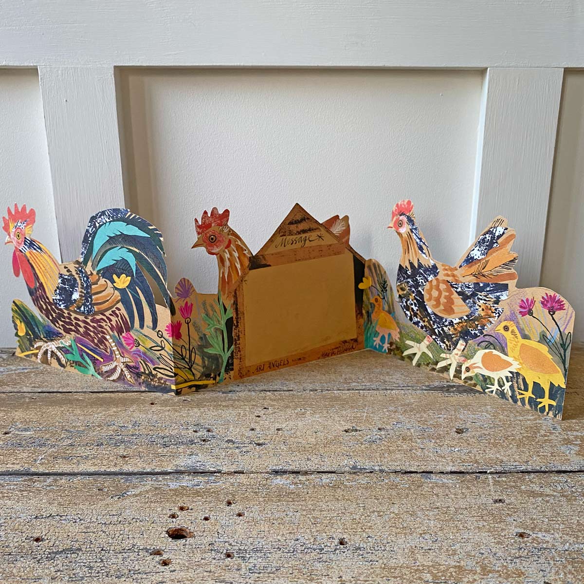 Mark Hearld Fold out Card - Chickens - Image 4