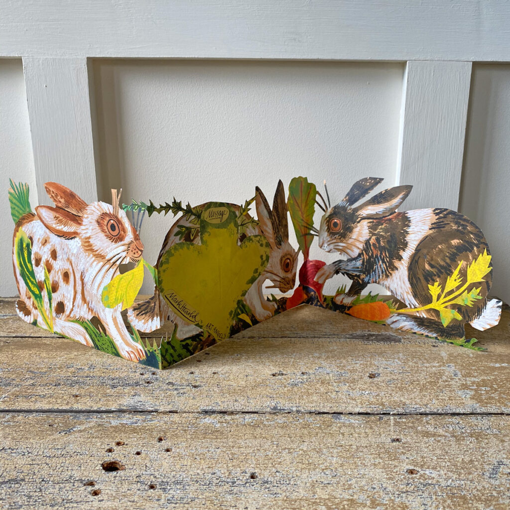 Mark Hearld Fold out Card - Rabbits - Tinsmiths