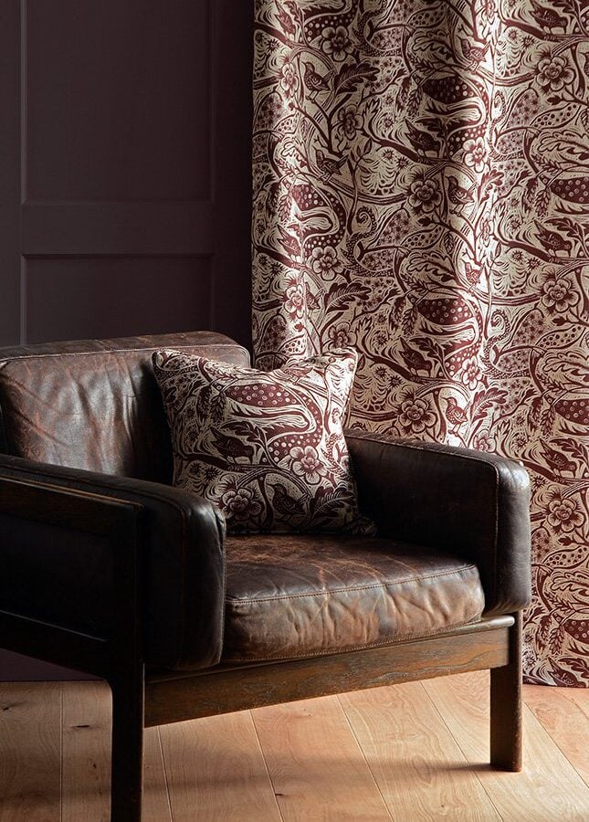 Mark Hearld Wren - Burgundy - Image 6