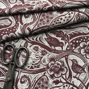 Mark Hearld Wren - Burgundy - Image 7