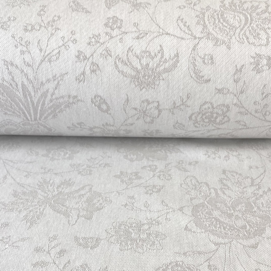 Extra Wide Oilcloth - Medlar Jacquard White - Image 3