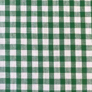 Narrow Vichy Check Gingham - Emerald Green - Image 2