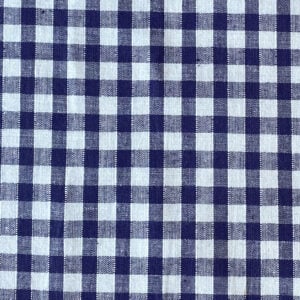 Narrow Vichy Check Gingham - Navy - Image 2