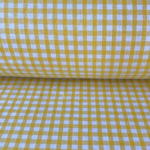 Narrow Vichy Check Gingham - Sunshine Yellow - Image 3