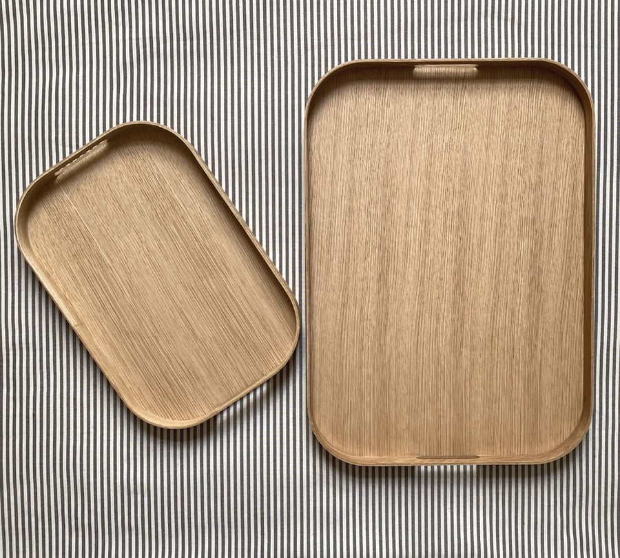 Rectangular Natural Oak Tray - Image 2