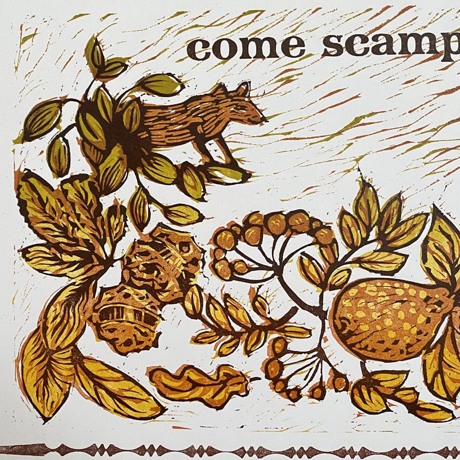 Oh, September Letterpress Poster Jen Whiskerd - Image 2