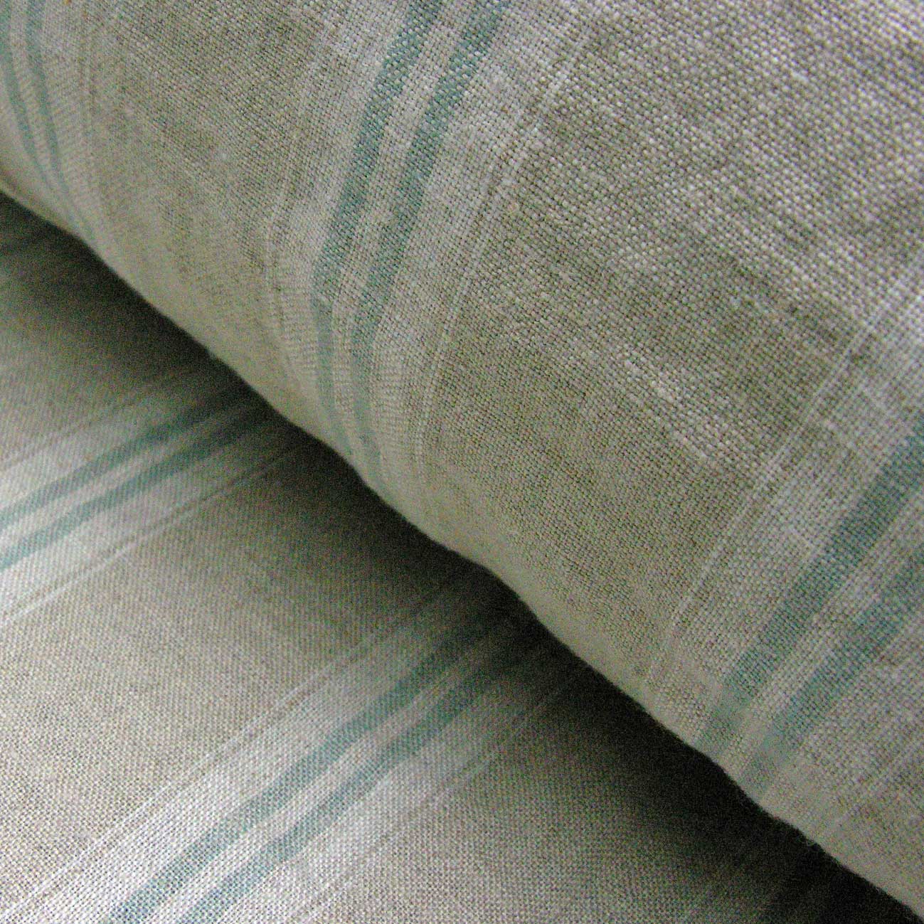Washed Linen Oland Stripe - Seagreen - Image 1