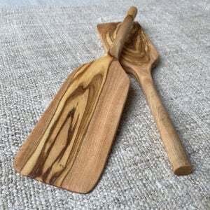 Olive Wood Long Spatula - Image 2
