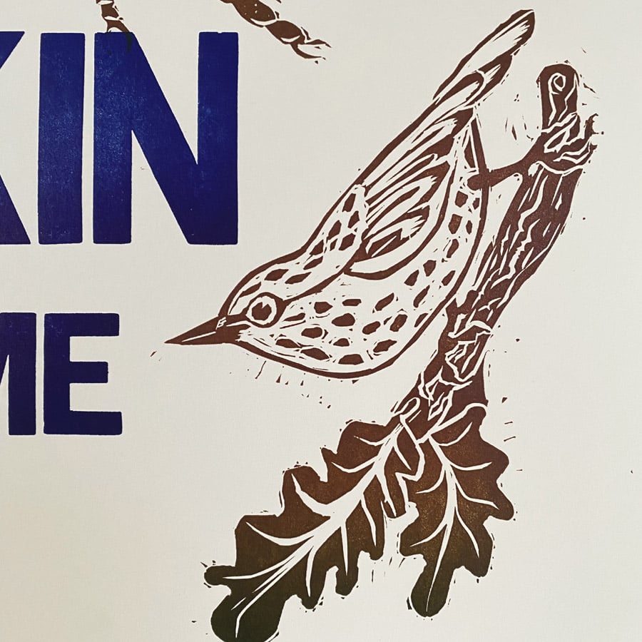 One Kin Letterpress Poster - Nicola Davies - Image 3