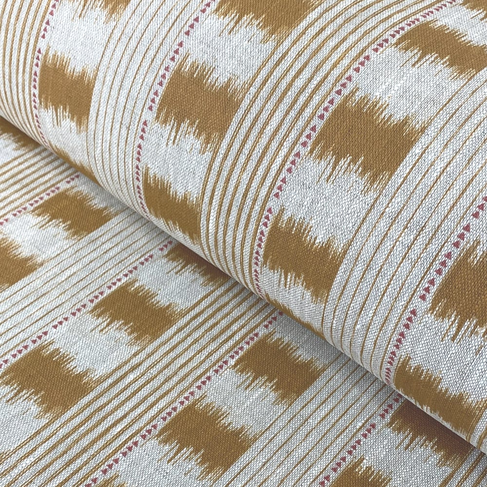 Otto Linen Stripe - Cinnamon - Image 1