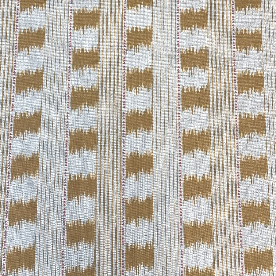 Otto Linen Stripe - Cinnamon - Image 2