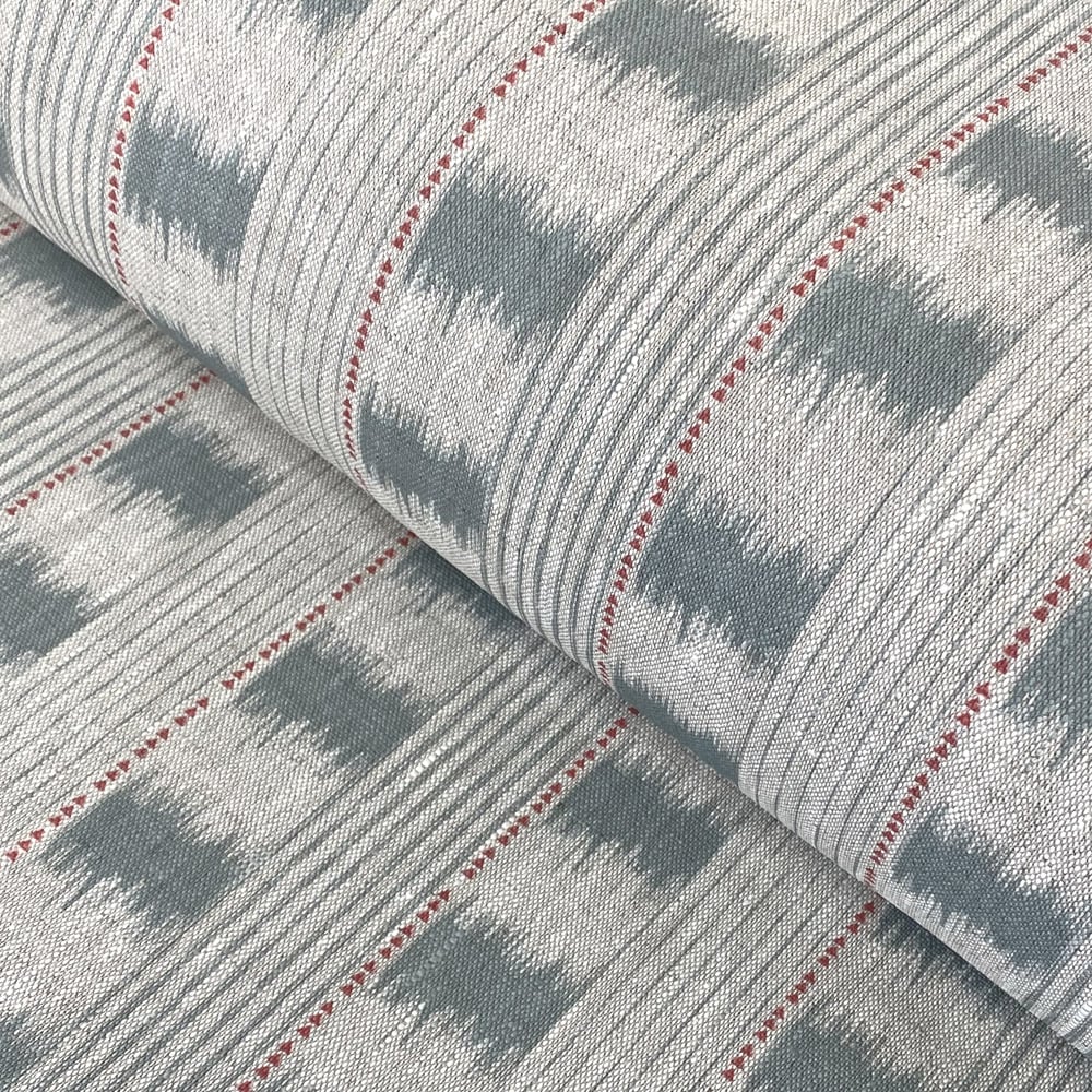 Otto Linen Stripe - Duckegg - Image 1