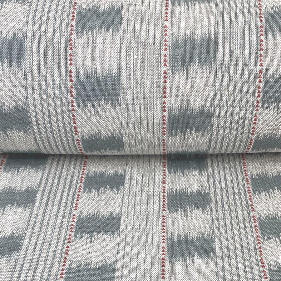 Otto Linen Stripe - Duckegg - Image 3
