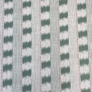 Otto Linen Stripe - Forest Green - Image 2