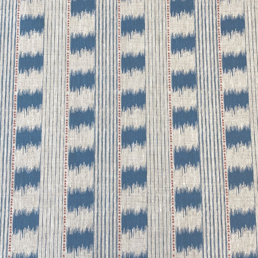 Otto Linen Stripe - Kingfisher Blue - Image 2