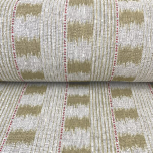 Otto Linen Stripe - Soft Gold - Image 3
