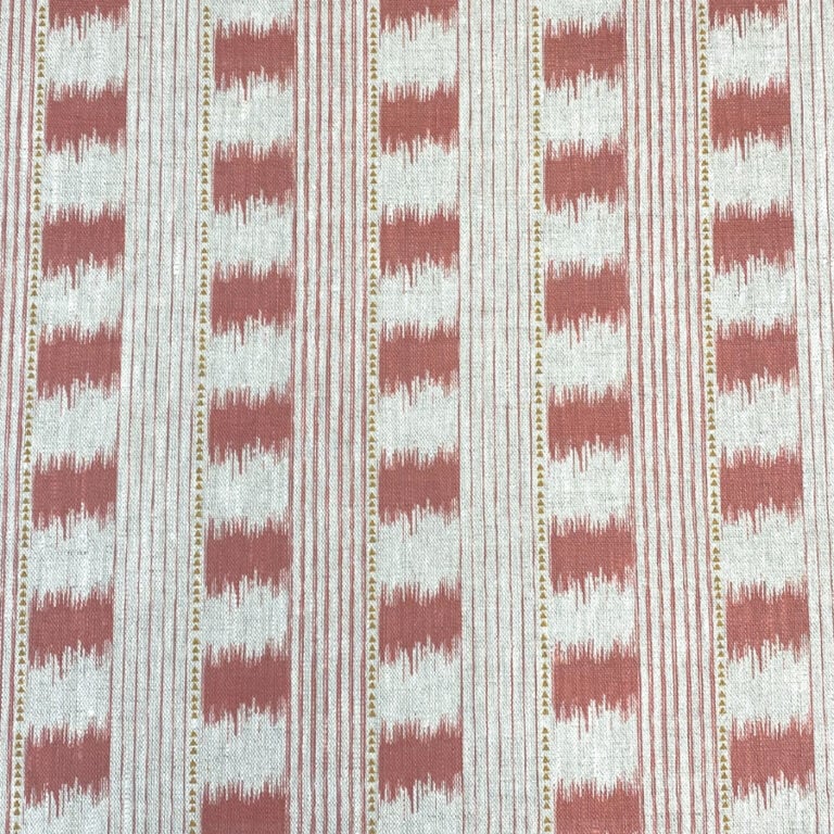 Otto Linen Stripe - Strawberry - Image 2