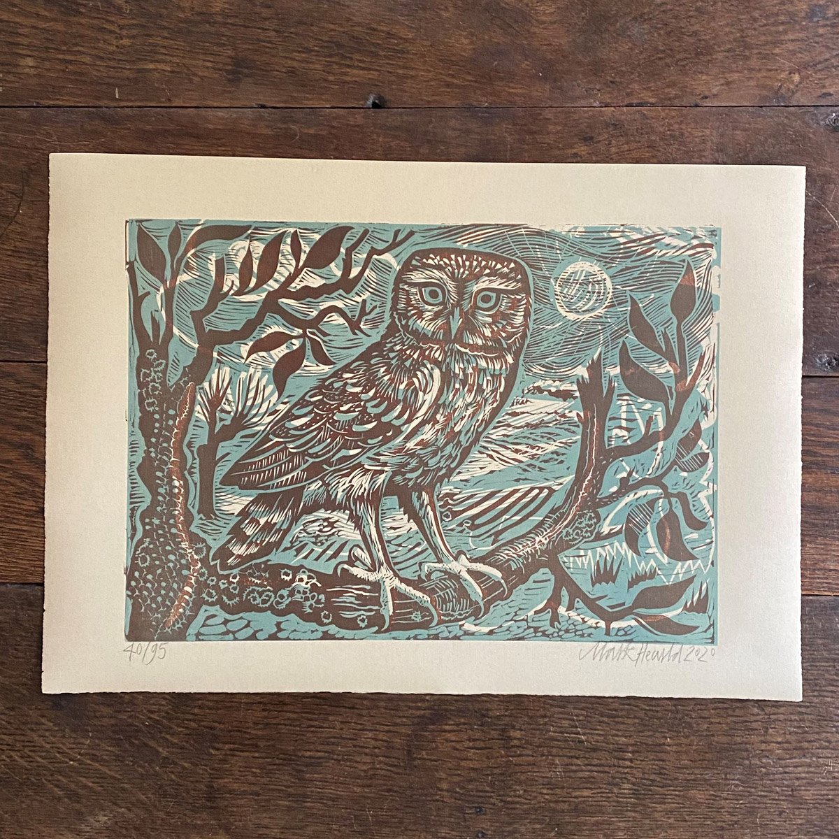 Little Owl, Unframed Print by Mark Hearld - Image 2