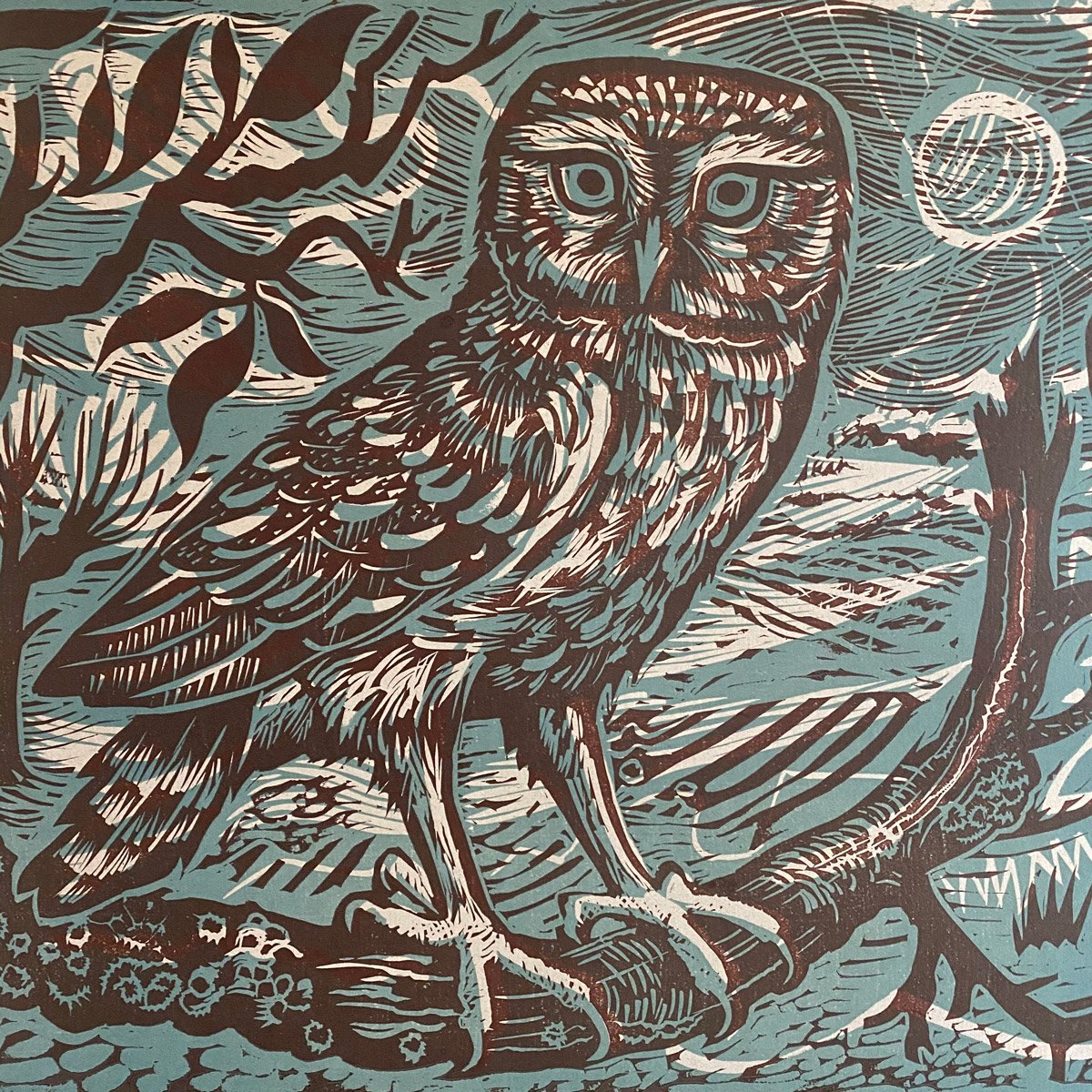 Little Owl, Unframed Print by Mark Hearld - Image 1