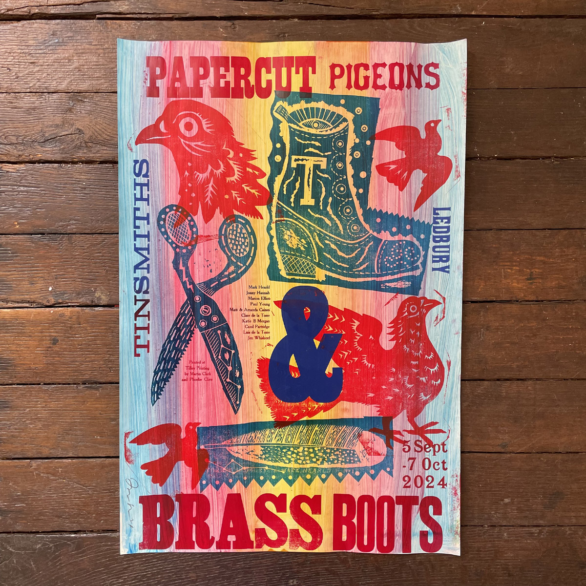 Paper Cut Pigeons & Brass Boots Poster - No.23 - Image 1