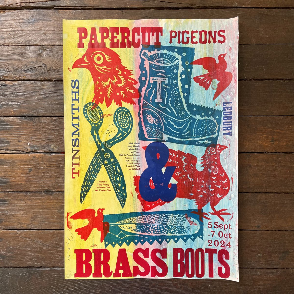 Paper Cut Pigeons & Brass Boots Poster - No.33 - Image 1