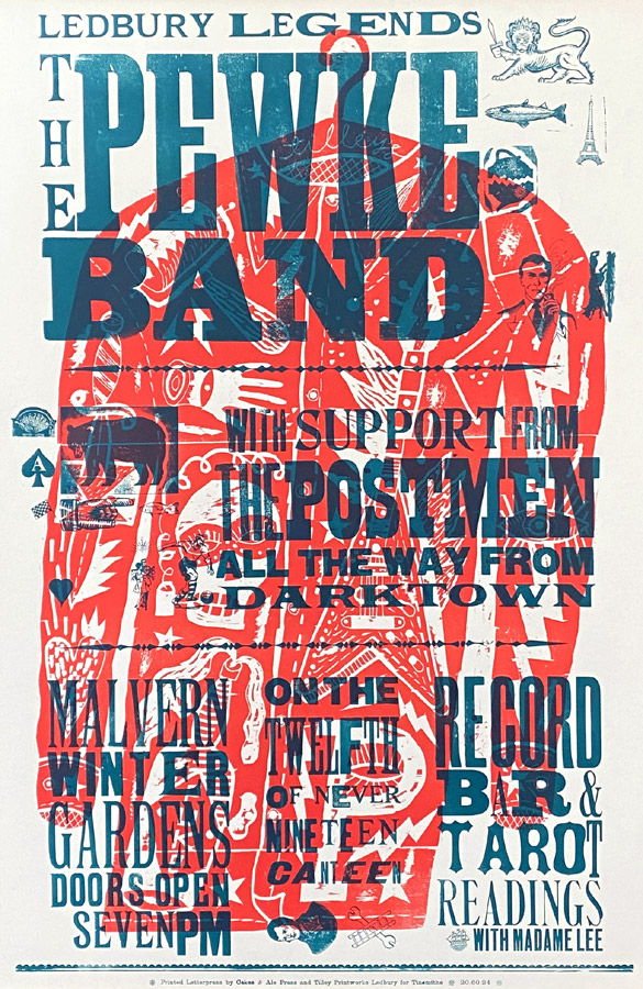 Pewke Band Letterpress Poster - Jonny Hannah - Image 4